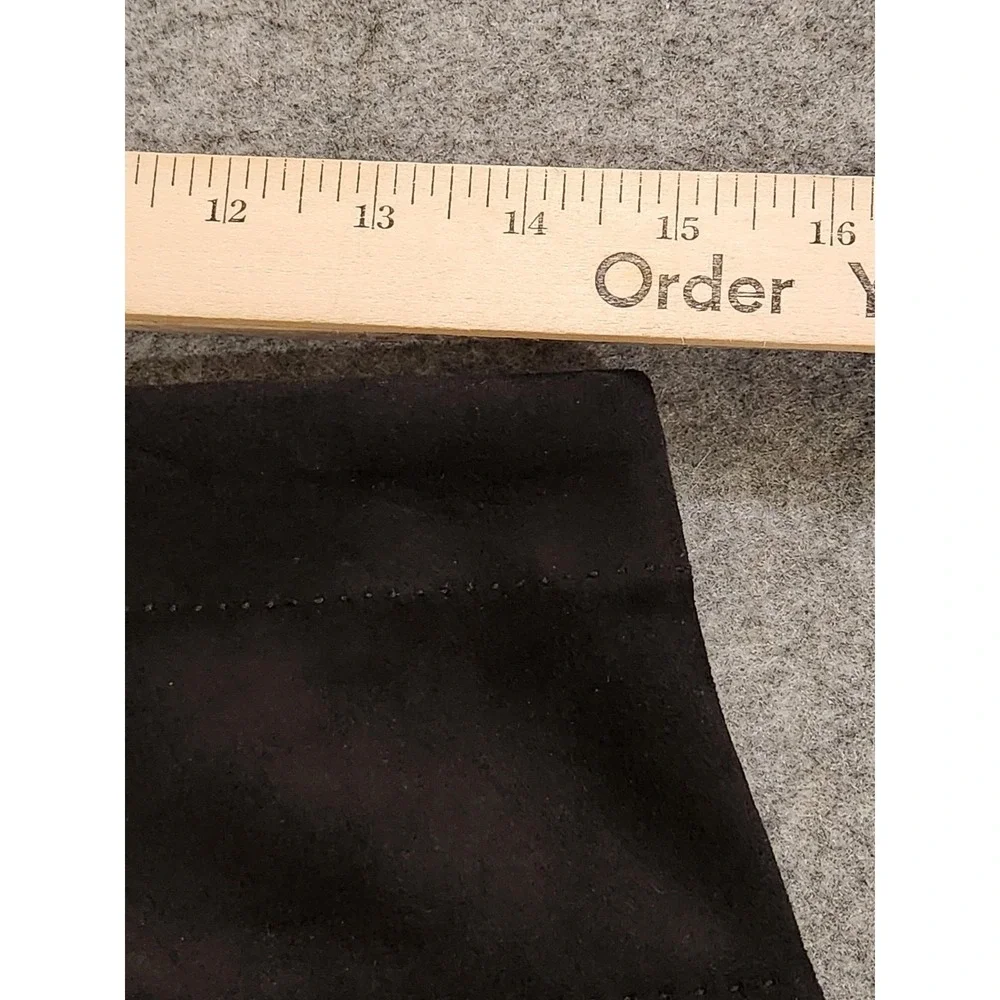 Max Studio Skirt Womens Medium Black Faux Suede Mini Pull On Stretch MSRP‎ $118